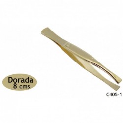 PINZA DEPILAR DORADA 8CM 12/U C405-1-100
