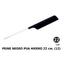 PEINE NGR PUA HIERRO 22CM 12/U 129 H.