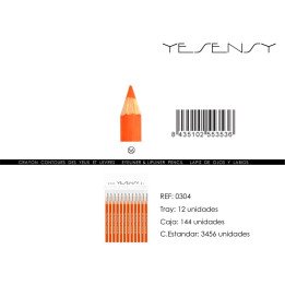 LAPIZ DE OJOS/LABIOS 12/U ORANGE