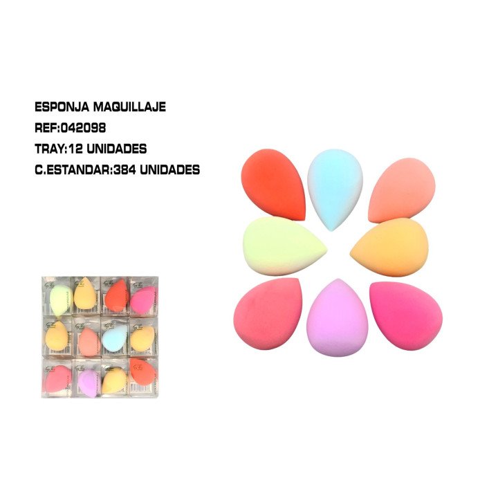 ESPONJA DE MAQUILLAJE 12/U