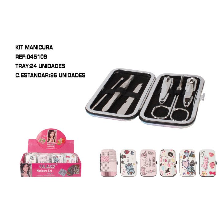 JUEGO DE MANICURAS 4 MODELOS 24/U