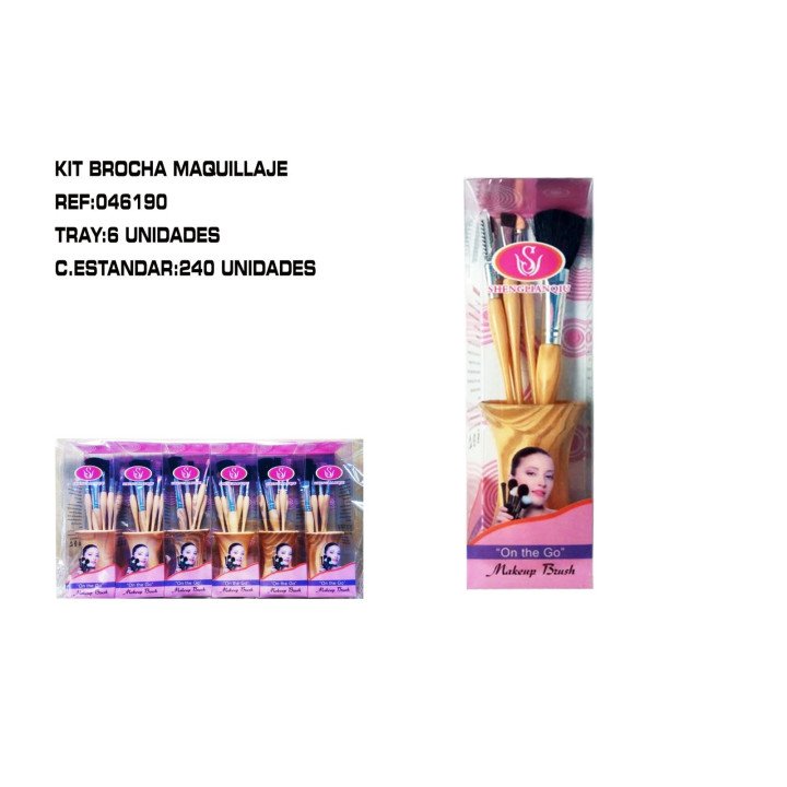 KIT BROCHA DE MAQUILLAJE 6/U