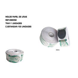ROLLO MOLDE 500U PAPEL VERDE DE UÑAS