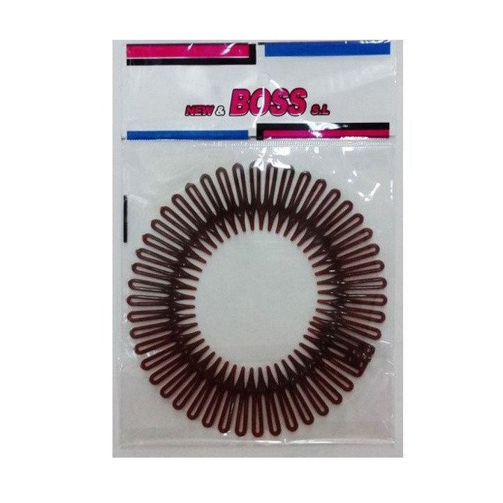 PEINETA ZIG ZAG MARRON 24/U N.B.