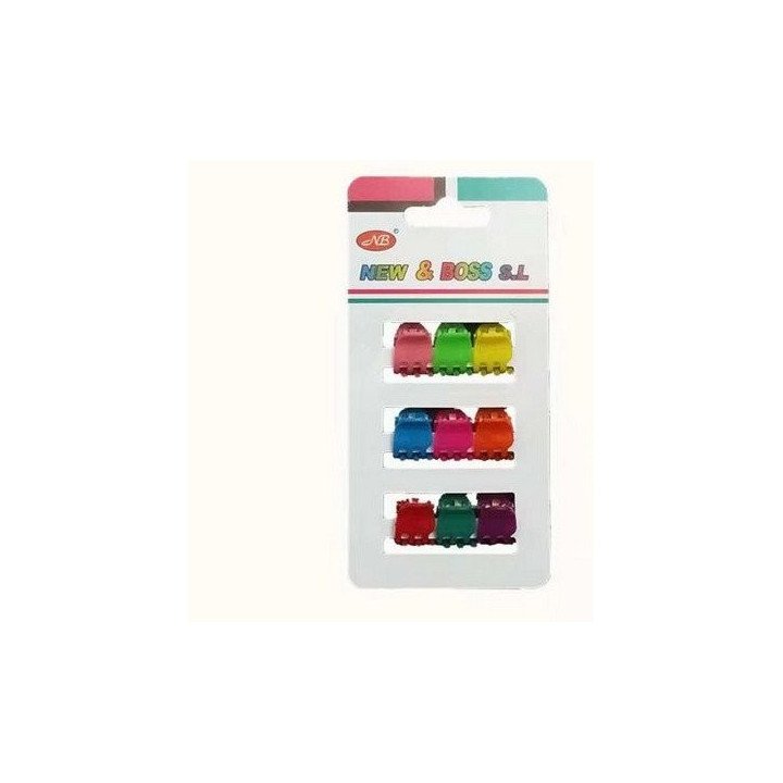 PINZA MINI COLORES 0.8CM 12/U N.B