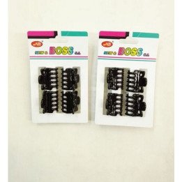 PINZA MINI NEGRO 2.5CM 12/U N.B