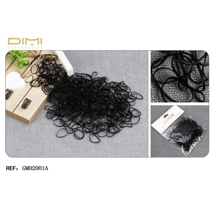 GOMITAS 1CM NEG.24/U GM02001A