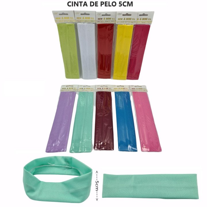 CINTA DE COLORES 5CM 12/U 2909-1