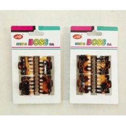 PINZA MINI 2.5CM MARRON 12/U 298925-4 N.B