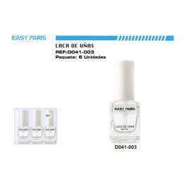 LACA DE UÑAS INCOLOR 6/U