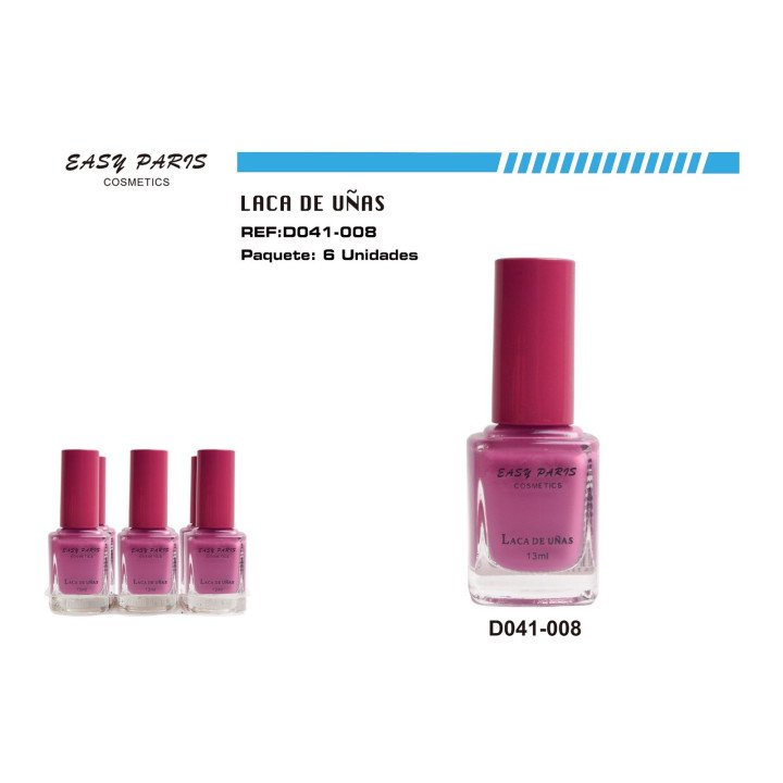 LACA DE UÑAS ROSA FRAMBUESA 6/U