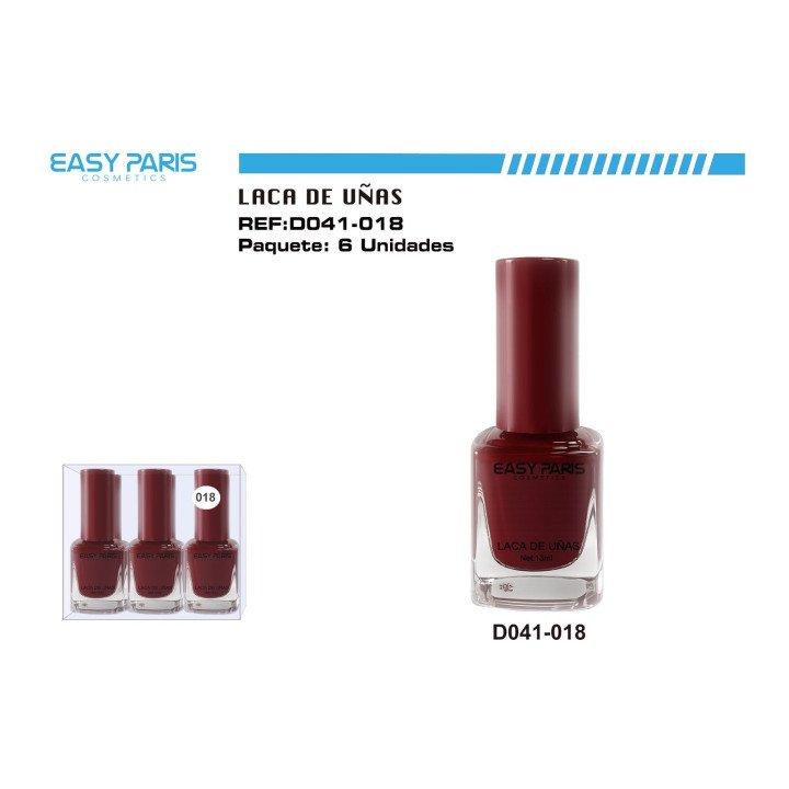 LACA DE UÑAS BURDEO 6/U