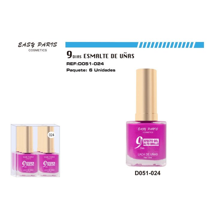 LACA DE UÑAS 9 DIAS 6/U