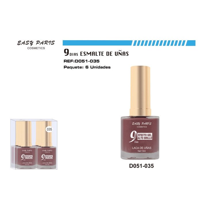 LACA DE UÑAS 9 DIAS 6/U