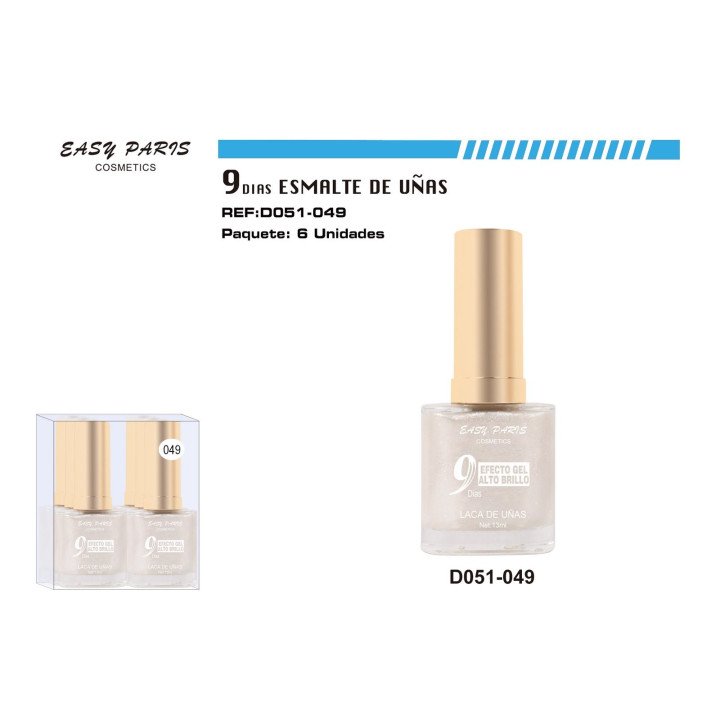 LACA DE UÑAS 9 DIAS 6/U
