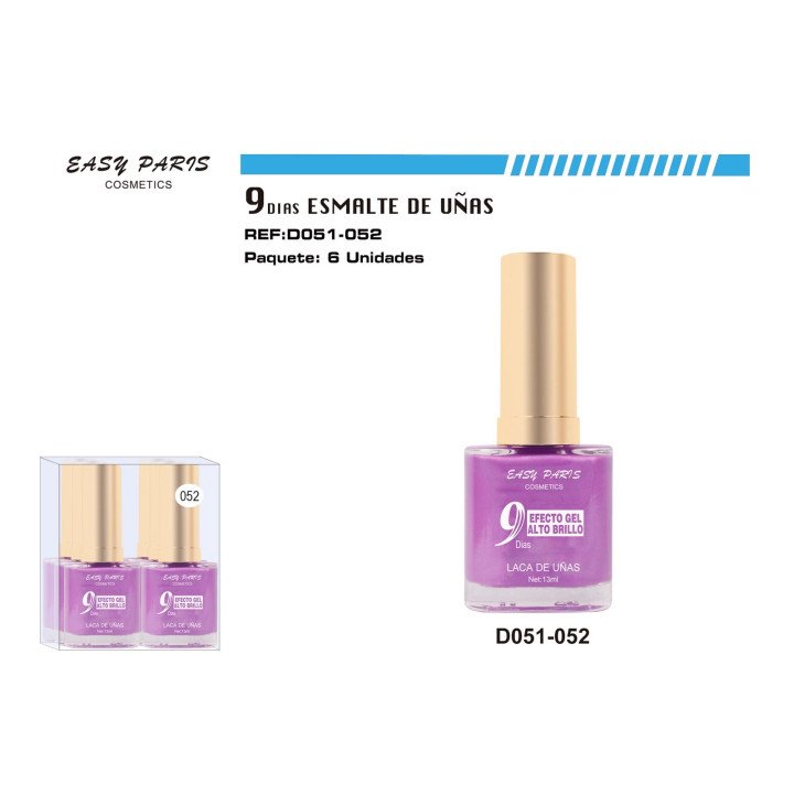 LACA DE UÑAS 9 DIAS 6/U