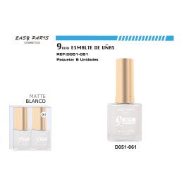 LACA DE UÑAS 9 DIAS BLANC MATE 6/U