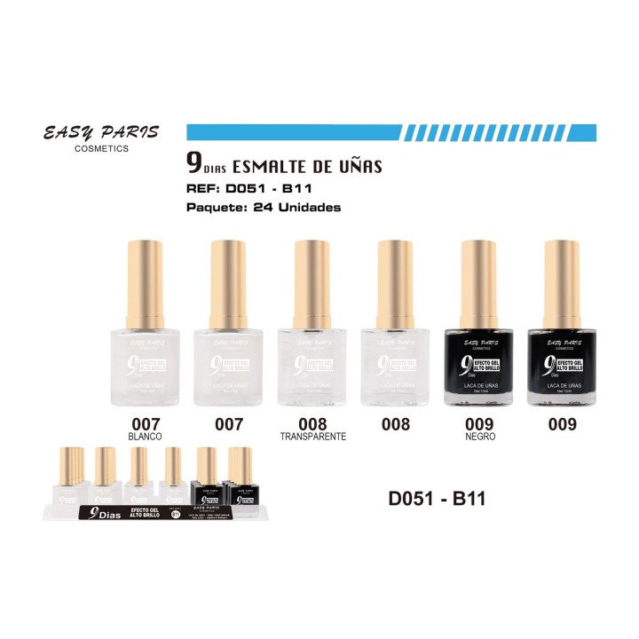 LACA DE UÑAS 9 DIAS 24/U