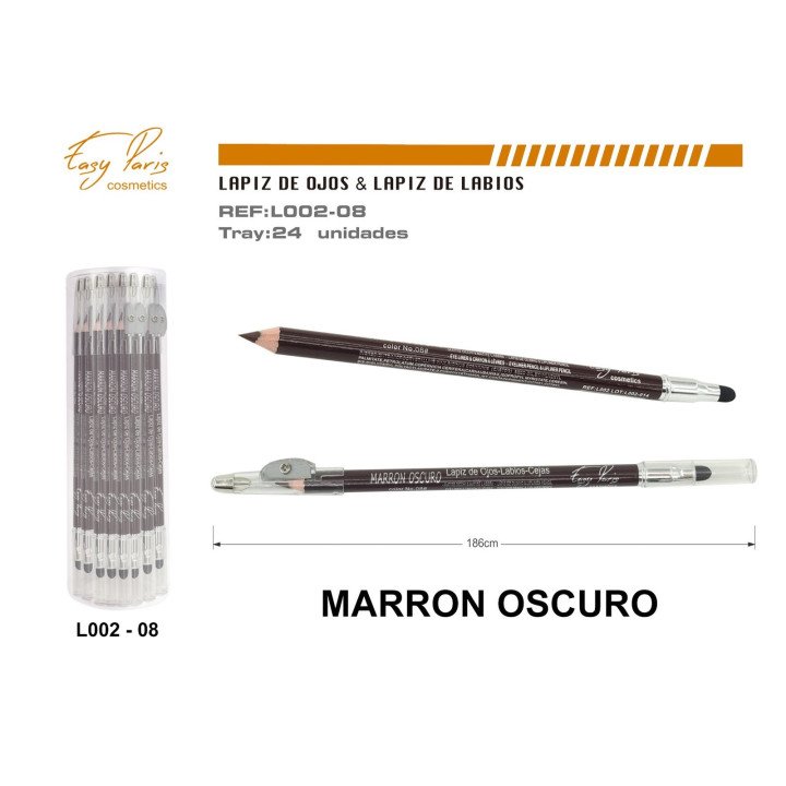 LAPIZ DE LABIOS/CEJAS MARRON OSC.24/U