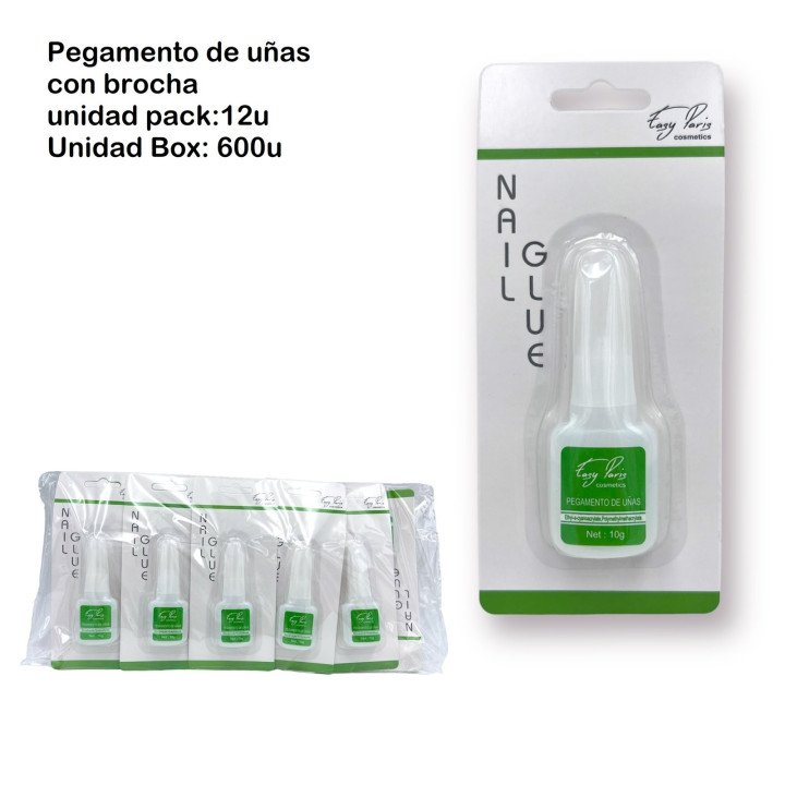 PEGAMENTO DE UÑAS PINCEL 10G 12/U