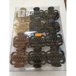 PINZA DE PELO 7CM 24/U 138401 N/B