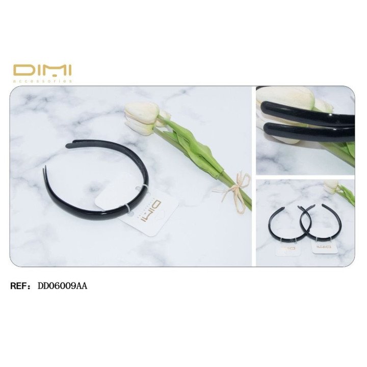 2 DIADEMAS NGR 1.2CM 12/U DD06009AA