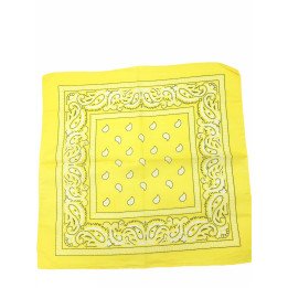 PAÑUELO 55x55 AMARILLO 12/U N.B
