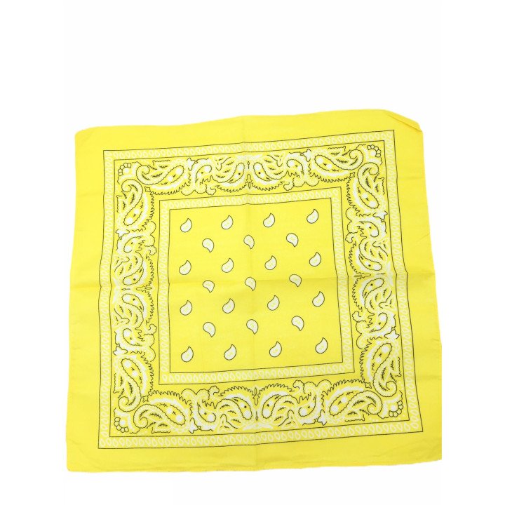 PAÑUELO 55x55 AMARILLO 12/U N.B
