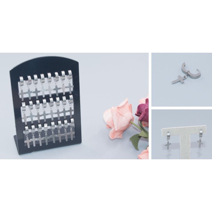 PENDIENTES ACERO 12/P PD08008B