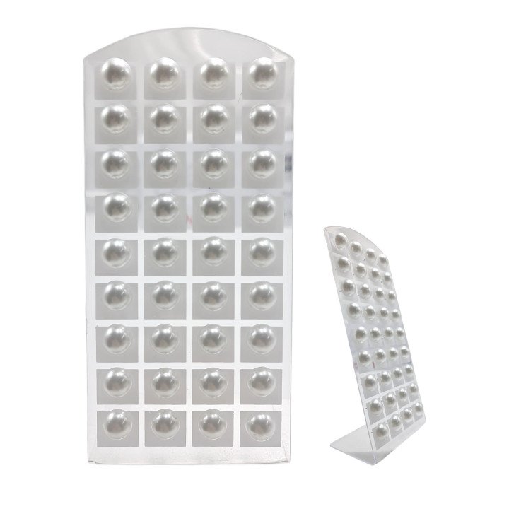 PENDIENTES M/PERLA/BLANC 14MM 18/P MONS