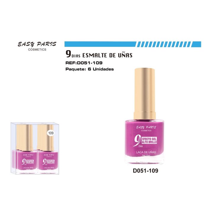 LACA DE UÑAS 9 DIAS 6/U