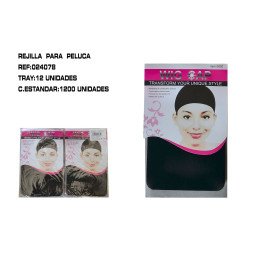 2U REJILLA NEGRAS PARA PELUCA 12/U