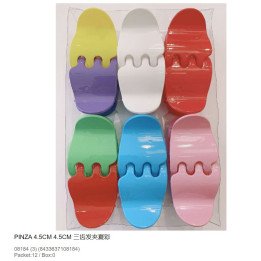 PINZA DE PELO COLOR 4.5CM 12/U N.S