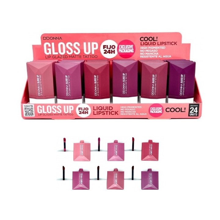 LIP GLOSS LIP GLAZED MATTE 24/U 12247B DD