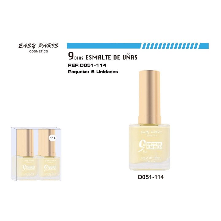 LACA DE UÑAS 9 DIAS 6/U