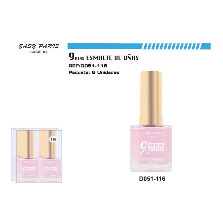 LACA DE UÑAS 9 DIAS 6/U