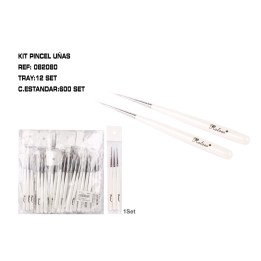 SET 3 PINCEL MANICURA 12/U