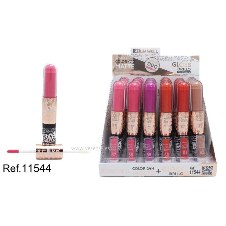 LIP.DUO COLOR MATTE 24H+BRILLO 24/U 11544 LW