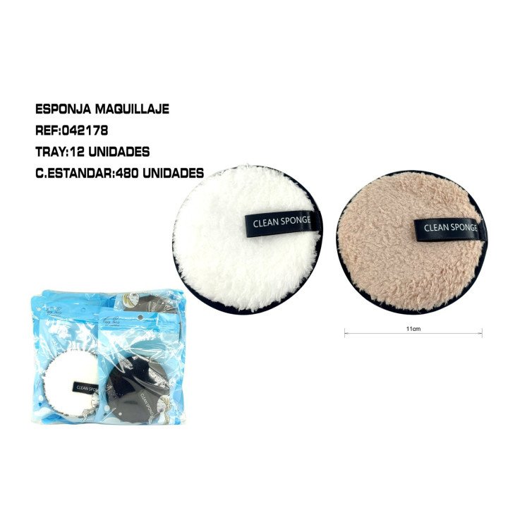 ESPONJA DESMAQ.11CM 12/U