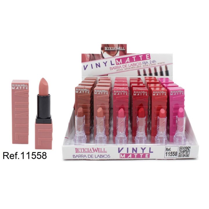 BARRA LABIOS VINYL MATTE 24H 24/U 11558