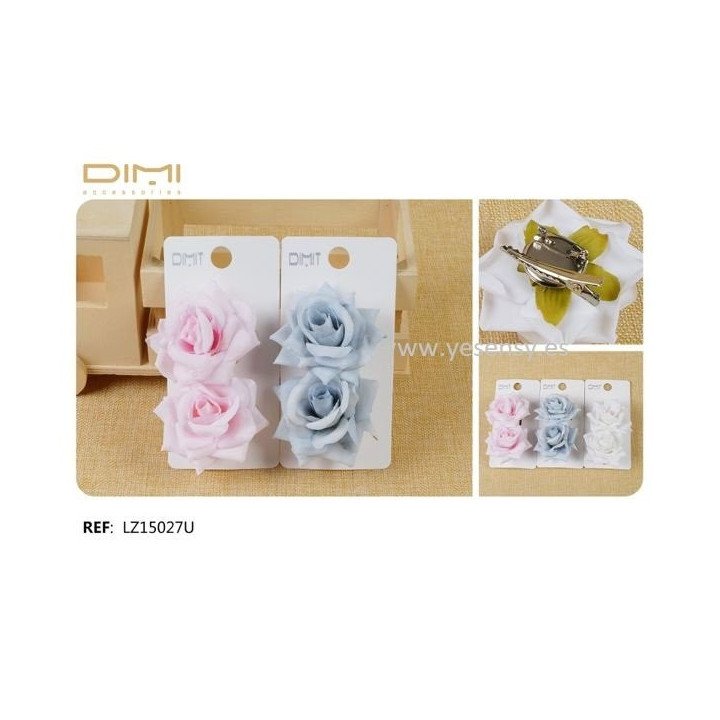 FLOR C/PINZA Y BROCHE. 12/U LZ15027U