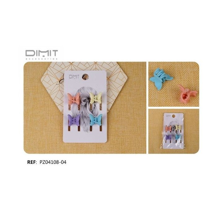 PACK4 PINZAS MARIPOSA 12/U PZ04108-04