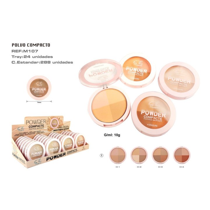 MAQ.COMPACTO CONTORNOS 4 COLORS 24/U