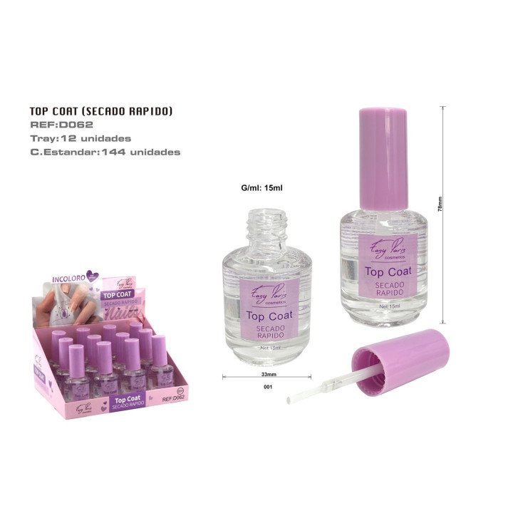 TOP COAT. SECADO RAPIDO 12U