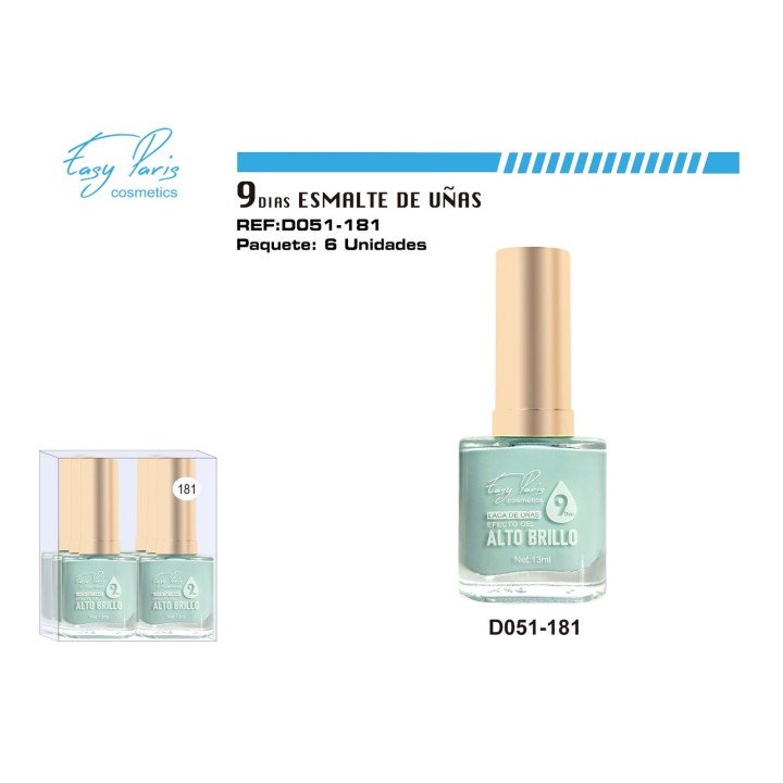 LACA DE UÑAS 9 DIAS 6/U