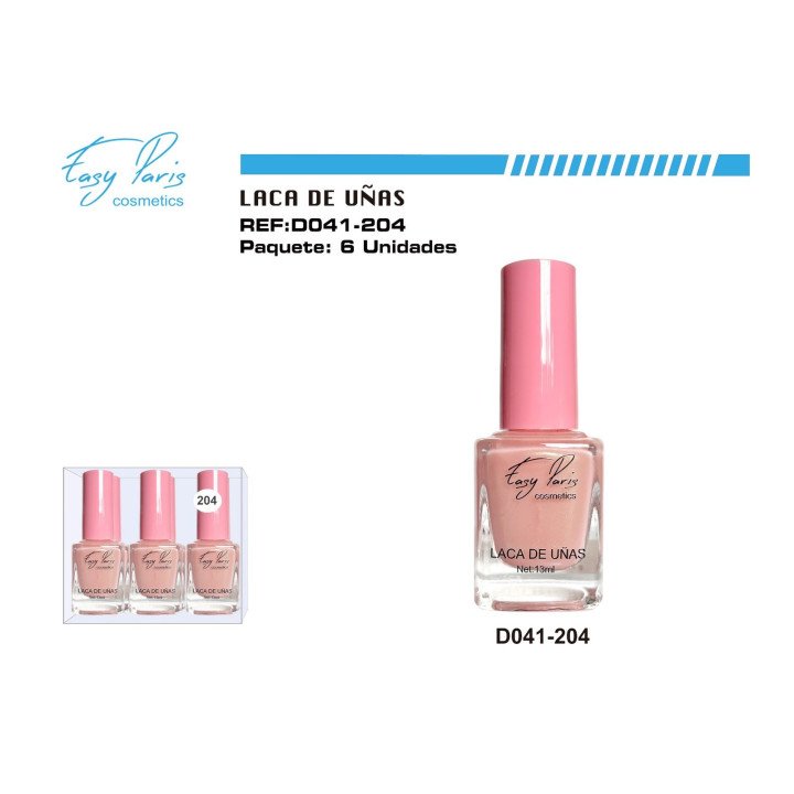 LACA DE UÑAS EASY PARIS 6/U