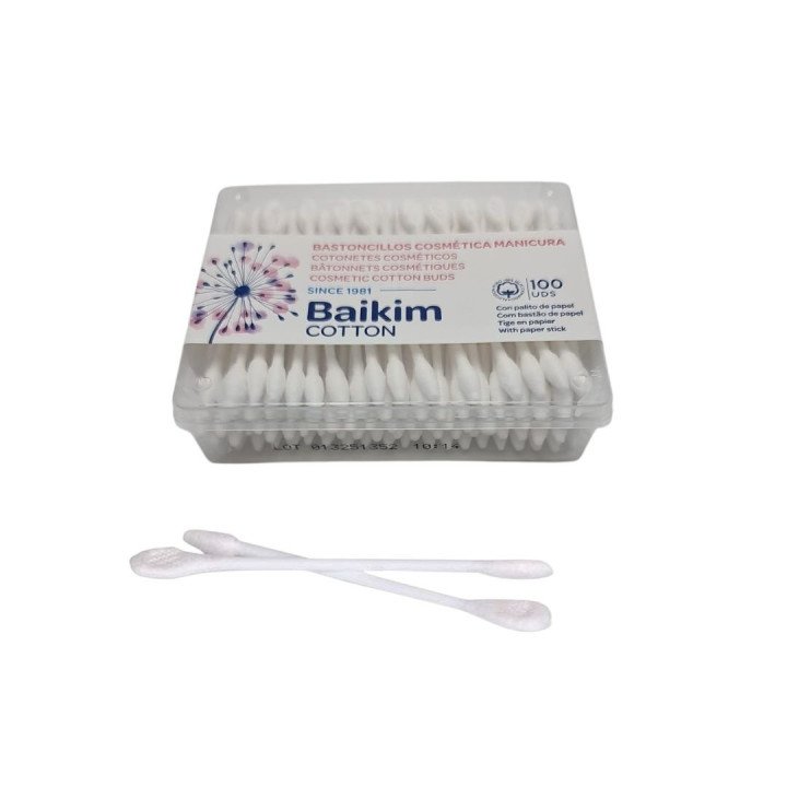 BAIKIM 100 BASTONCILLOS COSMETICA-MANICURA 6/U