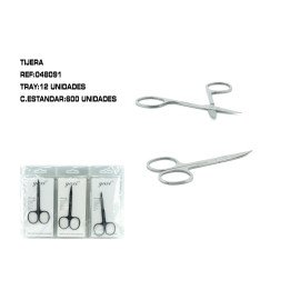 TIJERA RECTA ACERO 2.0 GROSOR 12/U