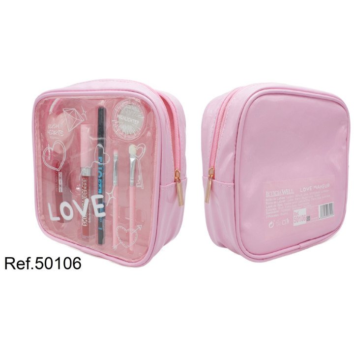 NECESER COSMETICOS LOVE ROSA 7PCS LW 50106