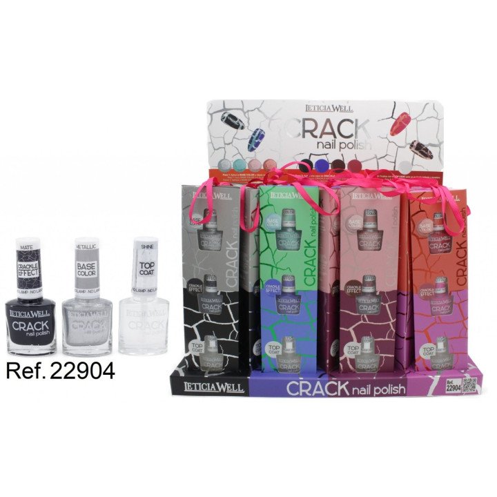 PACK3 LACAS DE UÑAS CRACK 21/U 22904